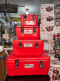48-Hour Insulated Cooler Box Set – Red, 4 Graduated Sizes, Heavy-Duty Latches