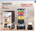 Silver Crist Star SC-172 Multi-Function Blender – 1200W, 2-in-1, Copper Motor, 1.5L PC Cup + Grinder