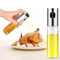 Glass Oil Spray Bottle – 100ml Stainless Steel Mister for Cooking