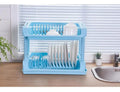 2-Tier Dish Drying Rack – Large Capacity with Drip Tray