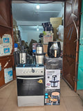4-Burner Gas Cooker + Sokany Juice Extractor + Kenwood Yam Pounder + Silver Crest Air Fryer Combo