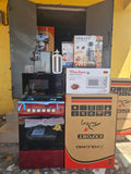 Red Volcano 4-Burner Gas Cooker + Mers Home Microwave MH-325 + Sokany Slow Juicer SK-07 + Ice Cube Tray Combo