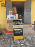 Yellow Volcano 4-Burner Gas Cooker + Mers Home Microwave MH-226 + Marado Electric Kettle + Sokany Electric Kettle Combo