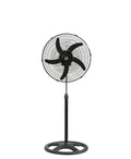18-Inch Industrial Black Pedestal Stand Fan – 5-Blade High-Power