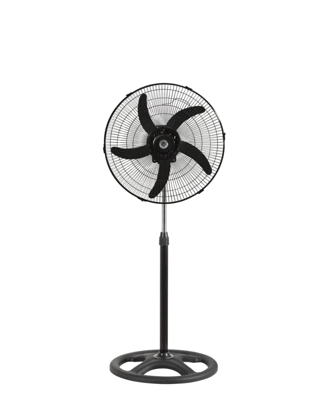 18-Inch Industrial Black Pedestal Stand Fan – 5-Blade High-Power